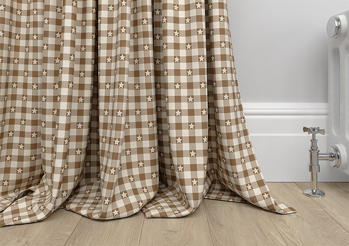 Whaley Great, Gingham Star Sand - Made to Measure Curtains - Image 6